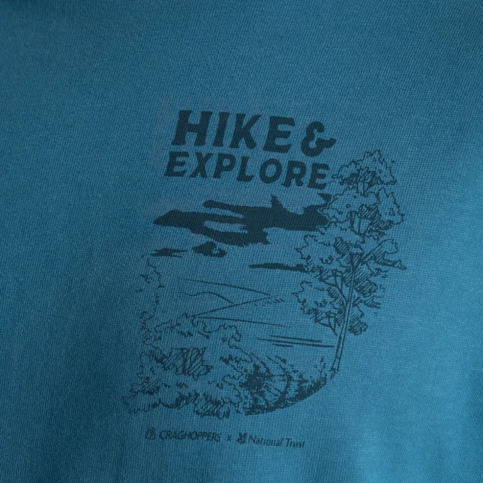 Men's National Trust Limestone Long Sleeved Top | Brisk Blue