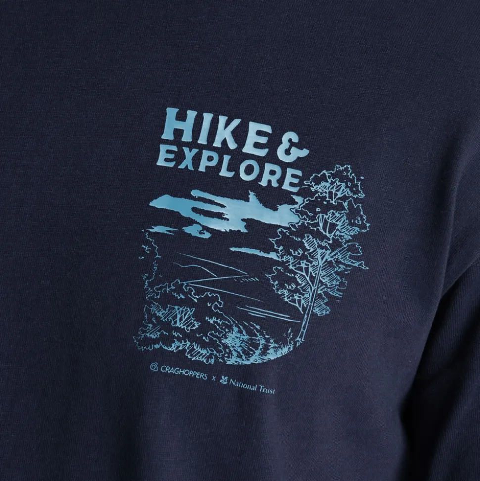 Men's National Trust Limestone Long Sleeved Top | Blue Navy