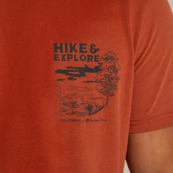 Men's National Trust Sabden Short Sleeved T-Shirt | Red Beach
