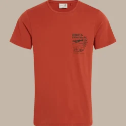 Men's National Trust Sabden Short Sleeved T-Shirt | Red Beach