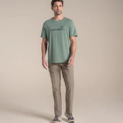 Men's National Trust Sabden Short Sleeved T-Shirt | Laurel Green