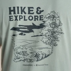 Men's National Trust Sabden Short Sleeved T-Shirt | Soft Sage