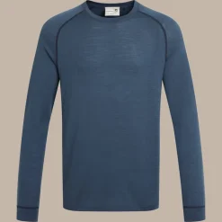 Men's National Trust Yewdale Long Sleeved Top | Blue Stone