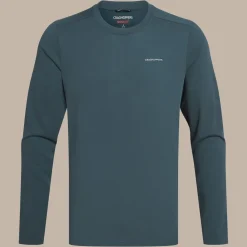 Men's Nosilife Abel Long Sleeved T-Shirt | Blue Stone