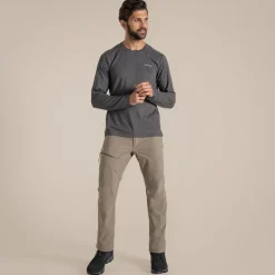 Men's Nosilife Abel Long Sleeved T-Shirt | Black Pepper Marl