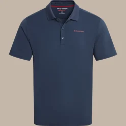 Men's NosiLife Bramshaw Golf Short Sleeved Polo Top | Blue Navy