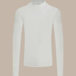 Men's NosiLife Golf Long Sleeved Mock Neck Top | White
