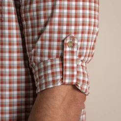 Men's NosiLife Nuoro Check Long Sleeved Shirt | Red Beach Check