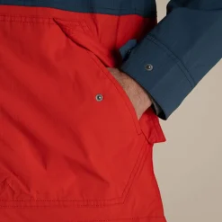 Men's Pandion Waterproof Jacket | Blue Stone / Pimento Red
