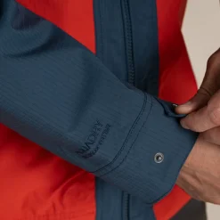 Men's Pandion Waterproof Jacket | Blue Stone / Pimento Red