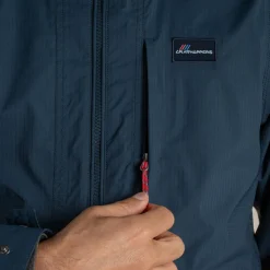 Men's Pandion Waterproof Jacket | Blue Stone / Pimento Red
