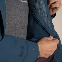 Men's Pandion Waterproof Jacket | Blue Stone / Pimento Red