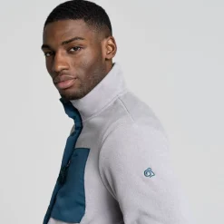 Men's Polartec Argo Full Zip Fleece | Soft Grey Marl