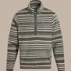 Men's Tatton II Half Zip Fleece | Woodland Green Print