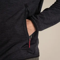 Men's Travos Full Zip Fleece | Black Pepper Marl