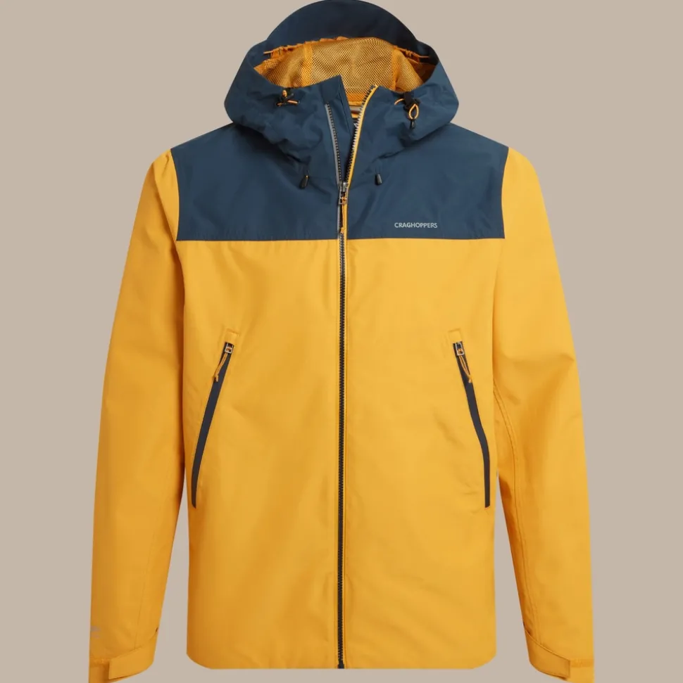 Men's Vanth Waterproof Jacket | Warbler Yellow / Blue Stone