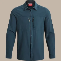 NosiLife Pro Long Sleeved Shirt V | Blue Stone