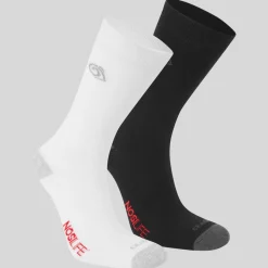 NosiLife Travel Twin Pack Socks | Black / White