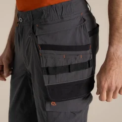 Sheffield Stretch Holster Workwear Trousers | Carbon Grey/ Black