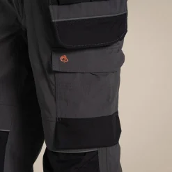 Sheffield Stretch Holster Workwear Trousers | Carbon Grey/ Black