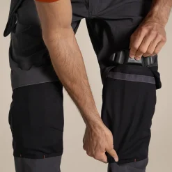 Sheffield Stretch Holster Workwear Trousers | Carbon Grey/ Black