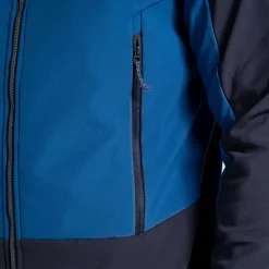Unisex Expert Active Hooded Softshell Jacket | Poseidon Blue / Dark Navy
