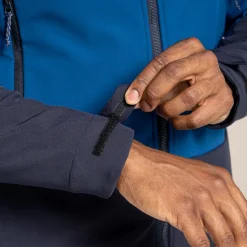 Unisex Expert Active Hooded Softshell Jacket | Poseidon Blue / Dark Navy