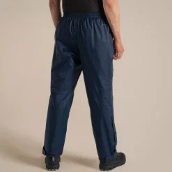 Unisex National Trust Petterill Waterproof Packable Overtrouser | Blue Navy