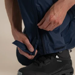 Unisex National Trust Petterill Waterproof Packable Overtrouser | Blue Navy