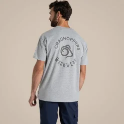 Wakefield Pocket Workwear T-Shirt | Soft Grey Marl