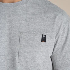 Wakefield Pocket Workwear T-Shirt | Soft Grey Marl