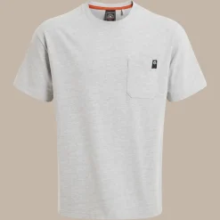 Wakefield Pocket Workwear T-Shirt | Soft Grey Marl
