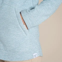 Women's Aio Full Zip Fleece | Sky Blue