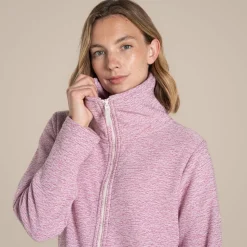 Women's Aio Full Zip Fleece | Dusky Hibiscus