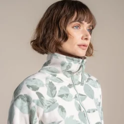 Women's Annjela Half Zip Fleece | Iced Matcha Print