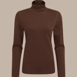 Women's Charadrion Merino Long Sleeved Top | Dark Truffle