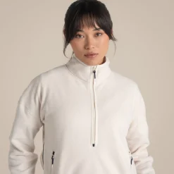 Women's CO2 Renu Half Zip Fleece | Ecru