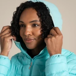 Women's Compresslite IX Hooded Insulating Jacket | Aqua Sky