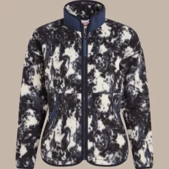 Women's Dante Full Zip Fleece | Dark Sapphire Print