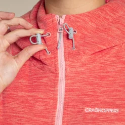 Women's Esk Hooded Half Zip Fleece | Coral Reef