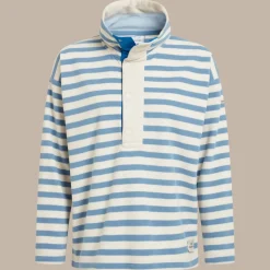 Women's Jordi Overhead Fleece | Seaside Blue Stripe