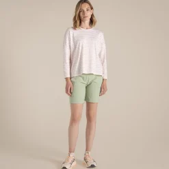 Women's Kielder Long Sleeved T-Shirt | Sunset Haze Stripe