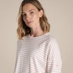 Women's Kielder Long Sleeved T-Shirt | Sunset Haze Stripe