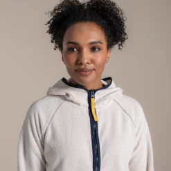 Women's Laia Hooded Half Zip Fleece | Ecru