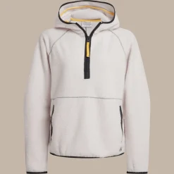 Women's Laia Hooded Half Zip Fleece | Ecru