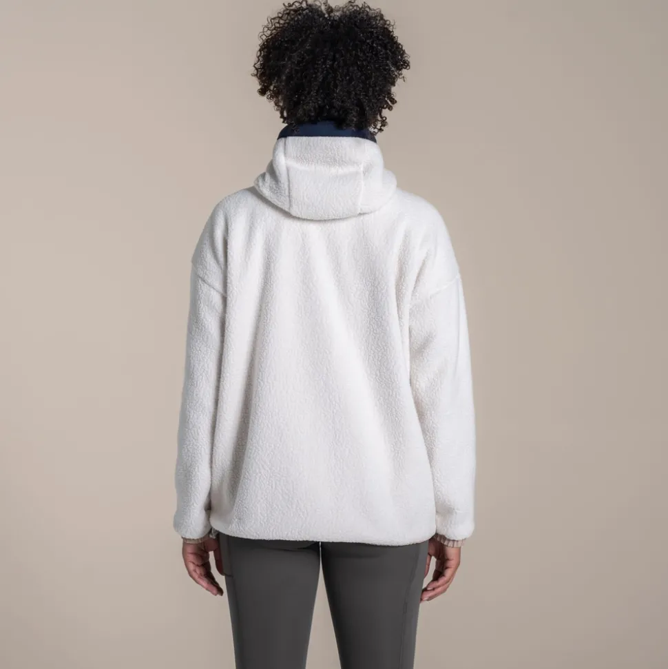 Women's Longlands Reversible Hooded Jacket | Ecru / Warm Beige