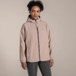 Women's Longlands Reversible Hooded Jacket | Ecru / Warm Beige