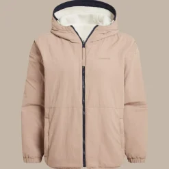 Women's Longlands Reversible Hooded Jacket | Ecru / Warm Beige
