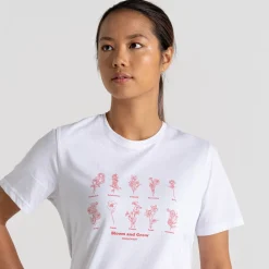 Women's Malibo Short Sleeved T-Shirt | Optic White Bloom