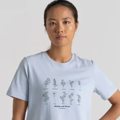 Women's Malibo Short Sleeved T-Shirt | Autumn Mist Bloom
